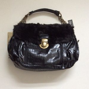 NEW Vegan faux black purse